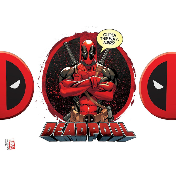 Вакуумна чашка Tervis Marvel Deadpool, Tritan, Nerd, 680 мл 24 унції - Tritan Nerd