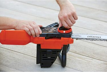 Акумуляторна літій-іонна ланцюгова пила BlackDecker 36V GKC3630L20 з акумулятором та зарядним пристроєм / Ідеально підходить для деревообробки та садівництва / Довжина полотна 30 см