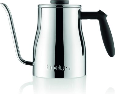 Чайник Bodum Bistro з гусячою шиєю, хром, 1000 мл 34 унції Chrome