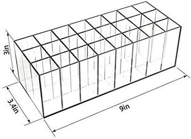 Органайзер для макіяжу Органайзер для блиску для губ Органайзер для косметики Тримач для губної помади Acrylic Transpanrent Зберігання макіяжу 24 підставки