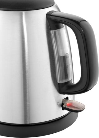 Чайник Russell Hobbs 1,0 л Adventure з нержавіючої сталі (2400 Вт, функція приготування під тиском, знімний фільтр з лаймом, зовнішній індикатор рівня води, маленький туристичний чайник) Чайник для чаю 24991-70 маленький, 1,0 л Нержавіюча сталь полірована