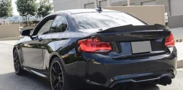 Задній спойлер, Глянцевий, Чорний, для BMW 4 Series 2014-2020, Performance Tuning Седан, 4-дверний, купе, 420i, 428i, 430i, 435i, 440i, Задній спойлер, 36 PSM Style