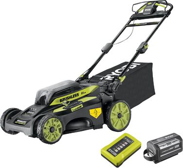 Акумуляторна газонокосарка Ryobi RY36LMX51A-160 36 В з акумулятором та зарядним пристроєм ширина зрізу 51 см