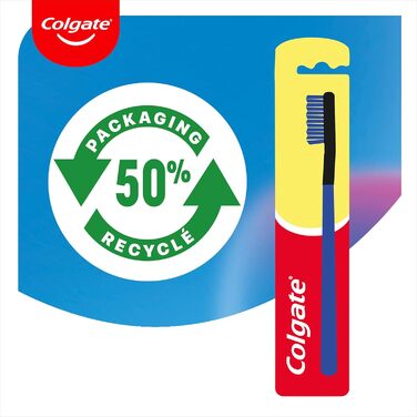 Ультрам'яка зубна щітка COLGATE Limited Edition, ручна зубна щітка, ультрам'яка щетина 0,1 мм, ніжна до ясен, високощільний тафтинг, 4 шт. и