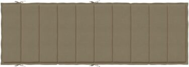 Подушка для шезлонгу ZEYUAN Melange Taupe 186x58x3 см Тканина, Подушка для шезлонга, Подушка для шезлонга, Подушка для шезлонга, Подушка для лави, Подушка для стільця для високих стільців, Подушки для шезлонга - 4002484