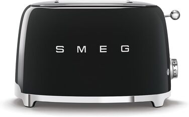 Тостер Smeg TSF01BLEU 2 скибочки, чорний