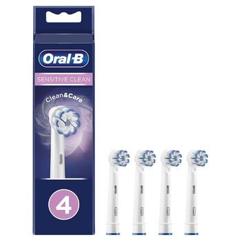 Насадки для електричних зубних щіток Oral-B Sensitive Clean, упаковка 4 шт. и 4 шт. и (1 упаковка)