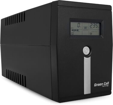 Захист від перенапруг Green Cell 600 ВА 360 Вт 230 В чорний, багатобарвний, UPS01LCD