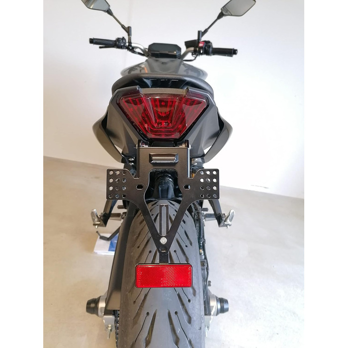 Тримач номерного знака GroFaTec EVO Set для Yamaha MT07 Bj 2013-2022 Тримач номерного знака MT 07 Тримач переноски Коротке заднє перетворення Porta Targa MT07