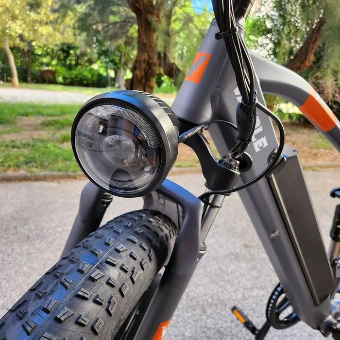 Гірський велосипед VAKOLE E Bike 26-дюймовий електричний велосипед для чоловіків, жінок, електронний велосипед з повною підвіскою зі знімним акумулятором 48В 16Ач, дальність до 75 км Fatbike