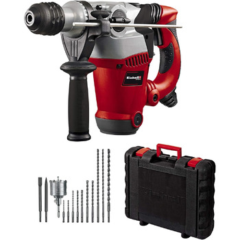 Перфоратор Einhell RT-RH 32 Kit (1250 Вт, 3 функції, пневматичний ударний механізм, тримач SDS-plus, вкл. гостре/плоске зубило, свердло, 10 свердел, кейс)