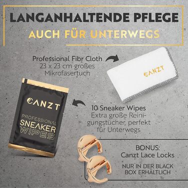 Набір для чищення Canzt для кросівок і взуття, щітка та серветка з мікрофібри в комплекті чорна коробка