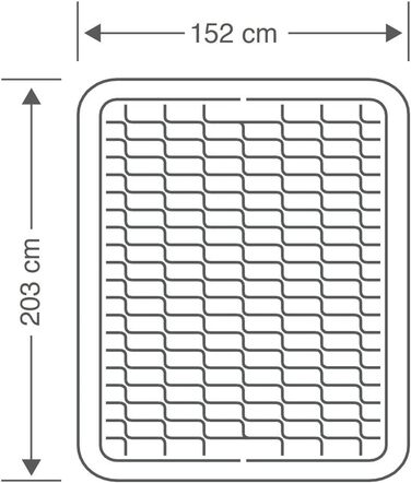 Надувний матрац Intex Premaire з технологією Fiber Tech Новий інтегрований електричний насос з даними та USB, ПВХ, сірий, 152 x 203 x 46 см