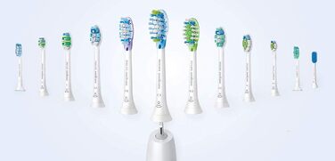 Оригінальна щітка Philips Sonicare InterCare HX9002/10, до 7 разів більше видалення нальоту, RFID-чіп, стандартна, упаковка з 2 шт. , біла 2 шт. и одинарна