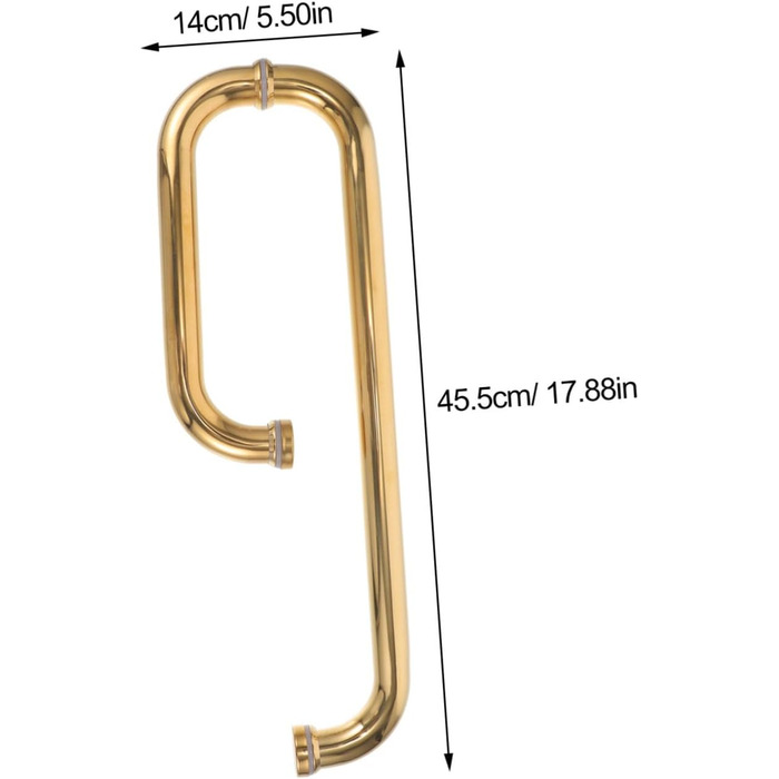 Ручка дверей для ванної кімнати HOMSFOU Ручка розсувних дверей Металева ручка для душових дверей Душова ручка для скляних дверей Ручка дверей для дверей для ванної кімнати Поручні для ванної кімнати Внутрішня фурнітура з нержавіючої сталі