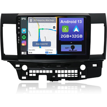 Автомобільна стереосистема YUNTX Android 13, сумісна з Mitsubishi Lancer (2010-2017) 2 Din GPS камера заднього виду FREE-DAB/керування на кермі/Bluetooth/4G/WiFi/Bluetooth/Mirrorlink/Carplay