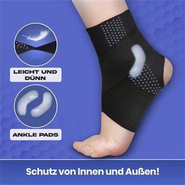 Активний захисний бандаж SWZEC Amalios AnkleGuard AnkleGuard L Black