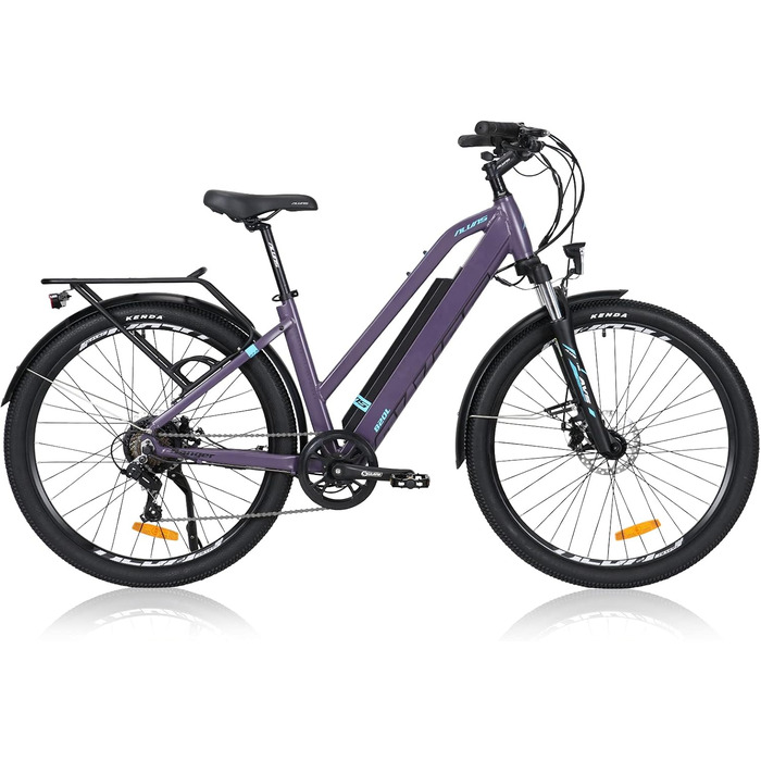 Електричний гірський велосипед Hyuhome E-MTB, 36V 12.5Ah, 27.5 дюймів, 7-швидкісна коробка передач, подвійні дискові гальма Shimano