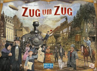 Дні чудес, Ticket to Ride Legacy Легенди Заходу, Сімейна гра, Настільна гра, 2-5 гравців, Від 10 років, 20-90 хвилин, Німецька, Різнокольорова, Барвиста