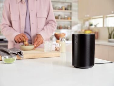 Розумна колонка з WiFi, Bluetooth, сумісна з Storeo Alexa - чорна, 100