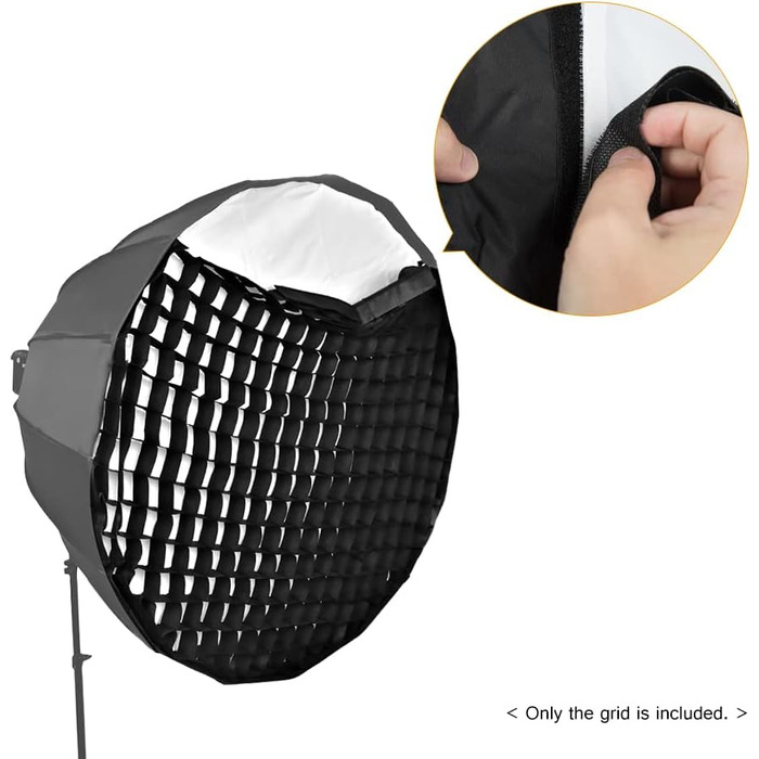 См/35 дюймів Softbox Honeycomb Grid 16 Robs Depth Photography Parabolic Softbox Grid для фотостудії, 90