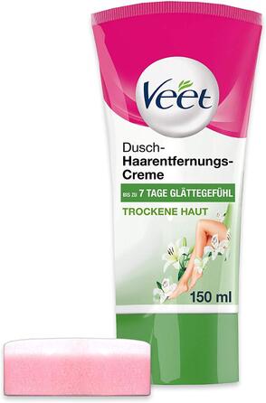 Крем для видалення волосся Veet Shower для нього та неї - Пакет до Дня святого Валентина для ніжного часу для двох у душі - 2 шт. 150 мл