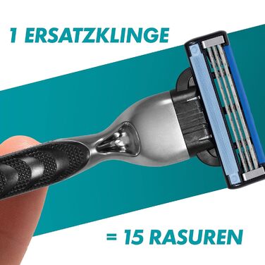 Леза для бритви Gillette Mach3, 25 змінних лез для мокрих бритв чоловічі з 3-кратним лезом (14 лез піна для гоління)