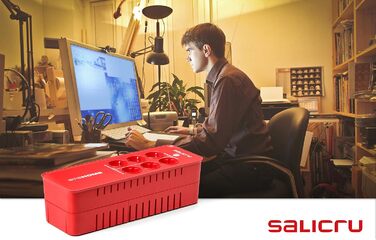 ДБЖ SALICRU SPS 850 HOME, автономний, 6 розеток, 850 ВА/490 Вт, USB (650 ВА)