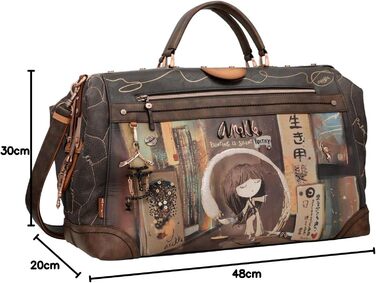 Дорожня сумка Anekke Shoen Brown Weekender 49 см