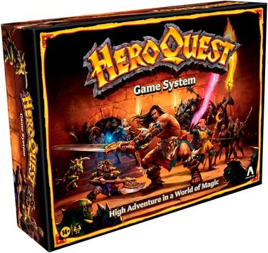 Настільна гра Avalon Hill HeroQuest базова гра, пригодницька гра в стилі фентезі, від 14 років, для 2 - 5 гравців, АНГЛІЙСЬКА МОВА HAS2847U Великобританія Мульти