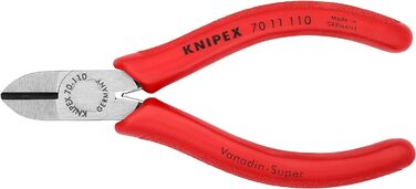 Діагональні кусачки Knipex чорні атраментовані, з пластиковим покриттям 110 мм 70 11 110