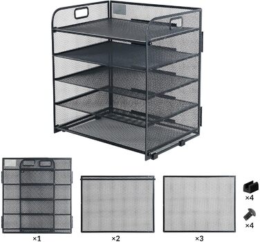Настільний органайзер, штабельовані офісні полиці, офісні папки, офісні аксесуари, папки для документів, канцелярське приладдя, металева сітка.