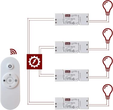Калб Контролер для світлодіодних ліхтарів CCT, пульт дистанційного керування, контроль зміни кольору, 12-24 В постійного струму, 1-канальний компактний