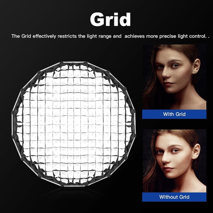 Парасолька Softbox Grid 120.1 см - Сітка, 120T 120.1