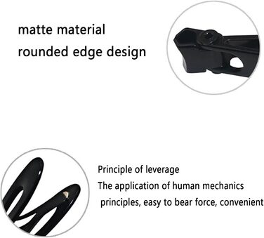 Чоловічий набір кусачок для нігтів, Кусачки для нігтів на ногах, Кусачки для нігтів для котів і собак, портативні, літні, з нержавіючої сталі, з великим отвором (8,8 x 1,6 см, чорні)