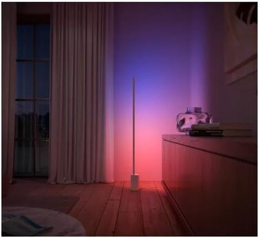 Торшер Philips Hue Gradient Signe білий 1800 лм, 16 мільйонів кольорів і градієнтів, з регулюванням яскравості, керування через додаток, сумісний з Storeo Alexa (Echo, Echo Dot)