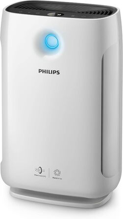 Очищувач повітря Philips Series 1000i - керування додатком, видаляє пилок, пил, віруси та аерозолі** в приміщеннях площею до 63 м, 5 налаштувань швидкості, режим сну (AC2889/10), білий, HEPA