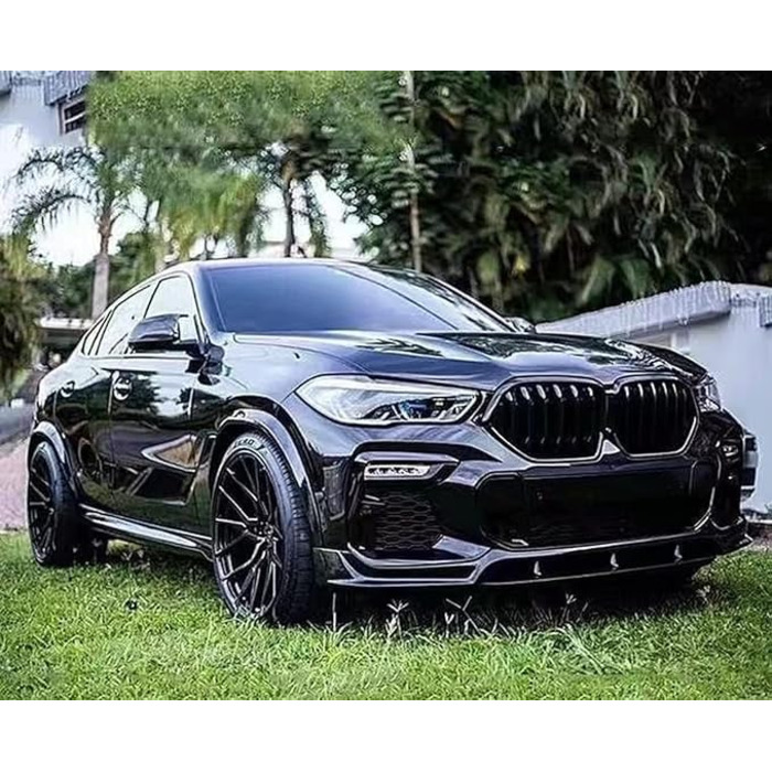 Передній спойлер LIXINRU для BMW X6 G06 M Sport 2020 2021 2022, передній фартух Передній спойлер Протектор дифузора для губ Захисна кришка Обшивка