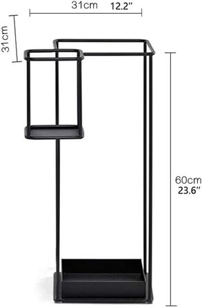 Підставка для парасольки Металева підставка для парасольок, внутрішня відкрита окремо стояча висока підставка для парасольки, портативний багатофункціональний тримач для парасольки Modern