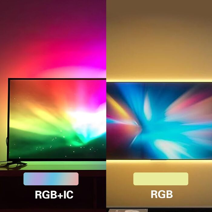 М RGB IC неонова світлодіодна стрічка, світлодіодна стрічка USB 5 В з дистанційним керуванням за допомогою програми, синхронізація музики, сегментована зміна кольору, розумна світлодіодна стрічка RGB для спальні Rgbic Neon 5v USB 3M, 3