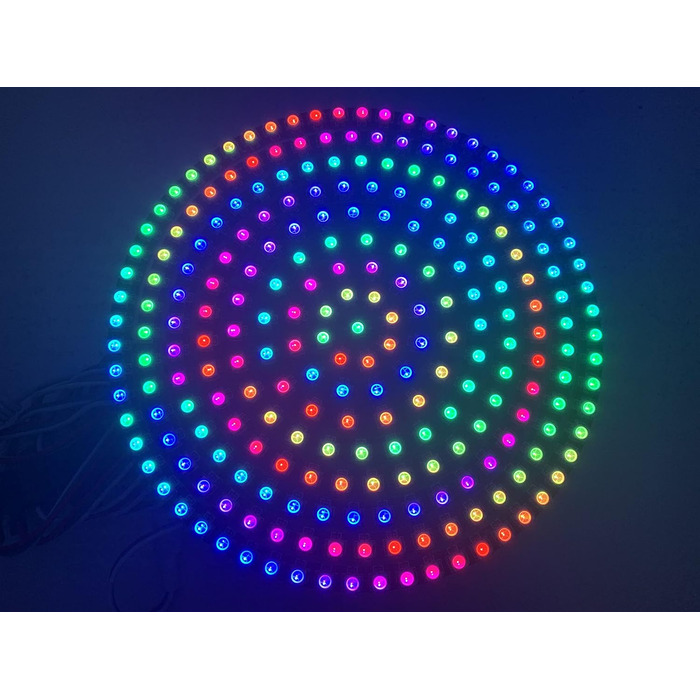 Кільце 241Leds WS2812 LED Pixel індивідуально адресоване RGB світлове кільце SMD 5050 RGB IC світлодіодні модулі світло 5 В (чорна друкована плата), 2812B LED