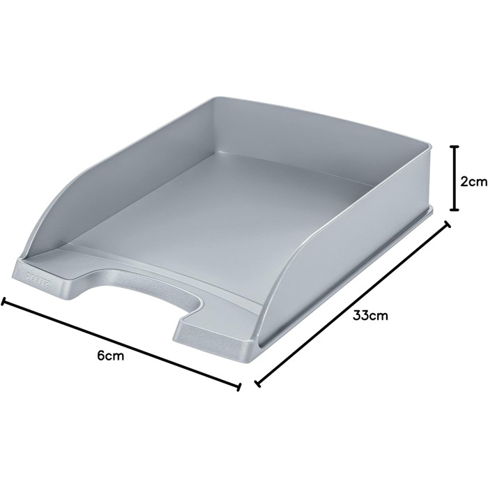 Лоток для листів Leitz стандартний A4, упаковка з 5 шт. , серія Plus, 52270095 (срібло, )
