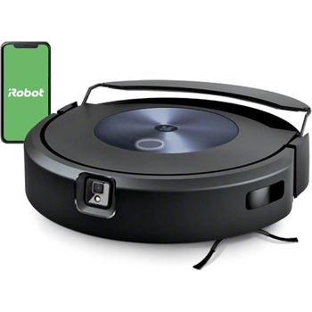 Робот-пилосос iRobot Roomba Combo j7 (c7156) з функцією виявлення/уникнення об'єктів, картографування, 4-етапне прибирання, цілеспрямоване прибирання кімнати або території, сумісний з голосовим помічником, колір Navy Blue