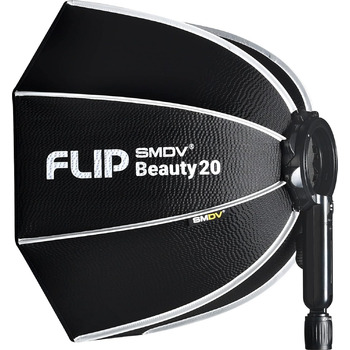 Імпульсне фото SMDV Speedbox FLIP Beauty Dish 20 50 см Ø - Комбінація Beauty Dish і Softbox 20 Beauty DISH