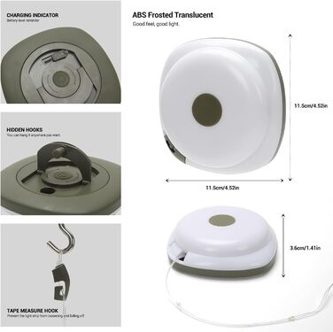 Водонепроникні портативні вуличні ліхтарі, що складаються, світлодіодний кемпінговий ліхтар 2 в 1, міні-портативний кемпінговий ліхтар, багатофункціональний портативний кемпінговий ліхтар USB 10 метрів (теплий, армійсько-зелений)