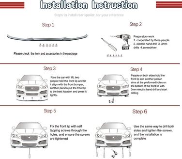 Автомобільний передній спойлер для BMW 6 Series E63 M6 Coupe E64 M6 Кабріолет 2006-2010, Передні бампери Передній губний спойлер Спліттер Дифузор Обвіс Аксесуари