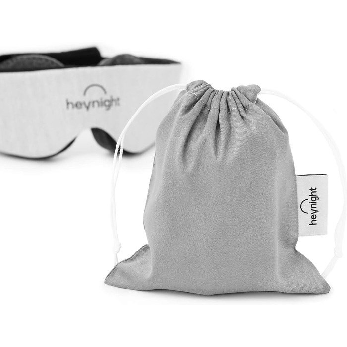 Маска для сну Heynight Sleep Mask 100 комфорт, затемнення корисний аксесуар з бавовни Виготовлено в Італії з посиленою еластичною стрічкою, регулюється