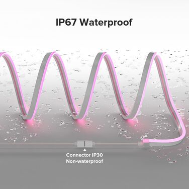 Адресна неонова світлодіодна стрічка WS2811 IC 14 Вт/м IP67 Водонепроникна світлодіодна стрічка Dream Color Ефект ходового світла для прикраси стін своїми руками Прикраса будинку (лише стрічка) (RGB (без IC), DC24V 3M 108 світлодіодів/м), 2811 SPI RGB