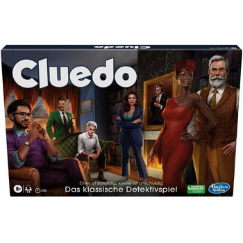 Настільна гра Hasbro Gaming Cluedo для дітей віком 8, перероблене Cluedo для 2-6 гравців, детективна гра, сімейна гра для дітей та дорослих Classic Single