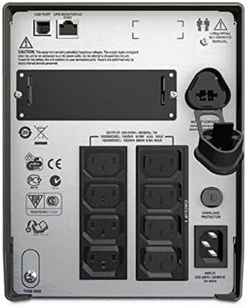 Джерело безперебійного живлення APC Smart-UPS SMT - SMT1500I - джерело безперебійного живлення 1 500 ВА (лінійний інтерактив, стабілізатор, РК-дисплей, 8 виходів IEC-C13, програмне забезпечення для вимкнення) (вихідна потужність 1000 ВА)